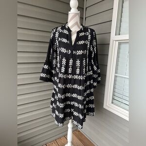 Elan Black/White Dress Sz S (See Measurements)